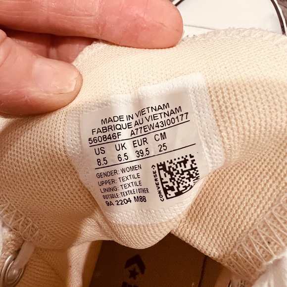 Chuck Taylor All Star Platform Converse.Size 8.5 - Picture 4 of 5